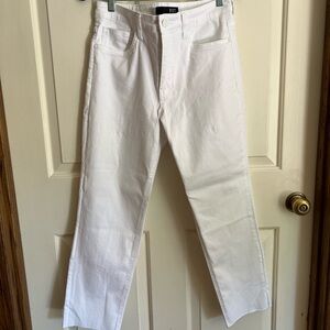 Kut from the Kloth White Rachael Fab Ab Mom Jeans size 8
